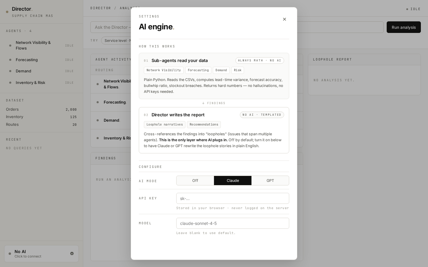 Settings — router mode badge visible